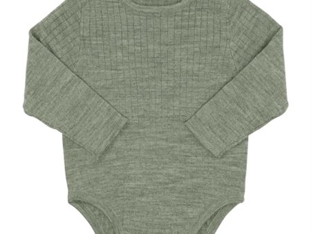 Copenhagen Colors Sage Green Merino Rib Body on Sale