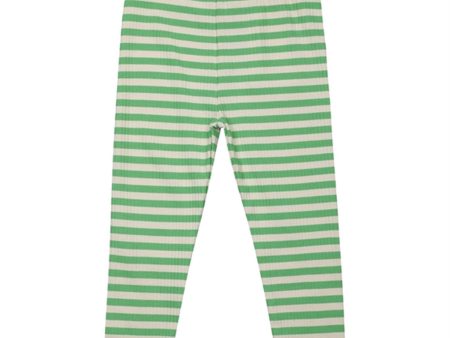 The NEW Siblings Bright Green Finn Rib Leggings Sale