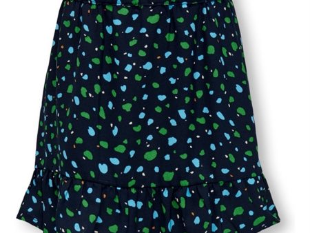 Kids ONLY Dress Blues Dots Holly Frill Kjol Hot on Sale