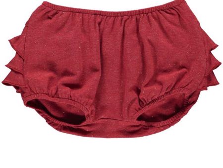 MarMar Red Gold Lurex Poppy Shorts Bloomers Discount