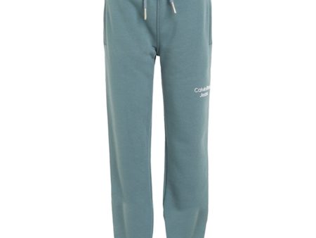 Calvin Klein CKJ Stack Logo Sweatpants Goblin Blue For Sale