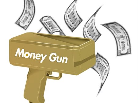 Pocket Money Money Gun Incl. Paper Money Hot on Sale