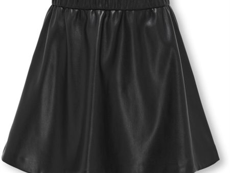 Kids ONLY Black Blae Faux Läder Kjol Online Hot Sale