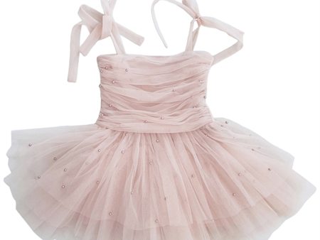 Dolly by Le Petit Tom Pearl Tulle Ballerinaskor Klänning Pink Discount