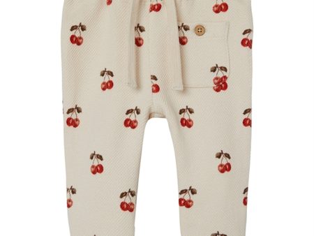 Lil Atelier Whitecap Gray Cherries Ronja Sweatpants Cheap