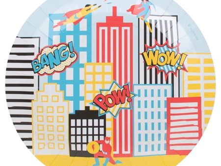 My Little Day Super Heroes Plates 8 pcs Supply