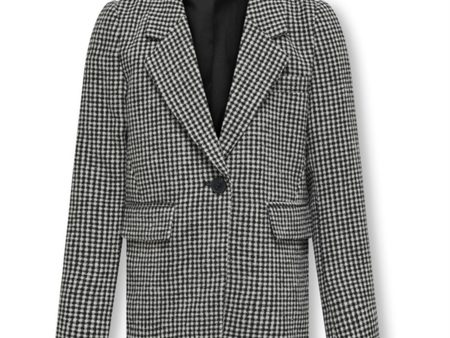 Kids ONLY Cloud Dancer   Black Houndstooth Lana-Beauty Blazer Cheap