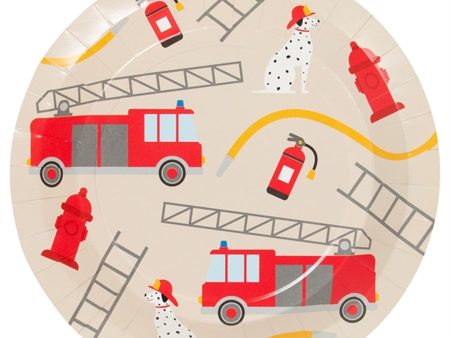 My Little Day Firefighter Plates 8 pcs Cheap