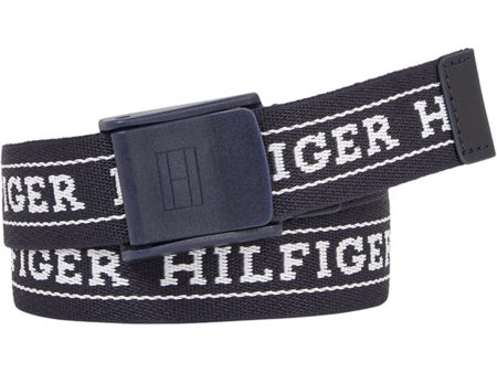 Tommy Hilfiger Webbing Bälte Space Blue Discount