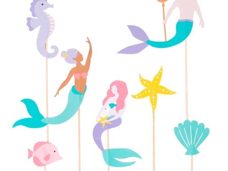 My Little Day Mermaid Cake Toppers 7 pcs For Sale