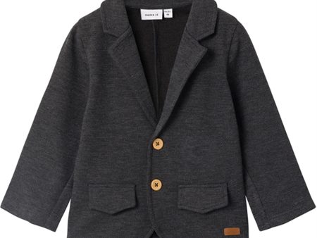 Name it Dark Grey Melange Robino Sweat Blazer For Sale