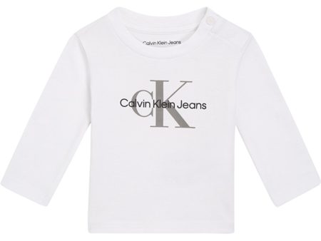 Calvin Klein Monogram Tröja Bright White For Sale