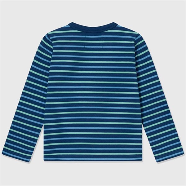 Wood Wood Navy stripes Kim Doggy Patch Tröja For Cheap