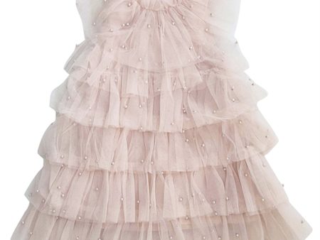 Dolly by Le Petit Tom Pearl Tutully Tiered Tulle Tuttu Klänning Pink Discount