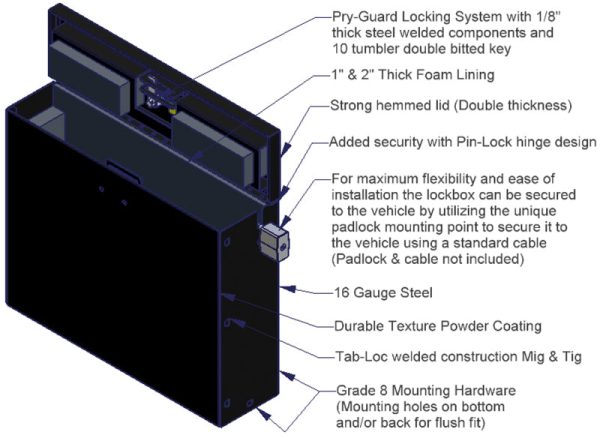 Tuffy Laptop Computer Lockbox W  Keyed Lock Online Sale