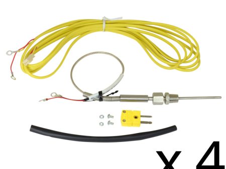 AEM Single K-Type Thermocouple Kit - 4 Pack For Sale